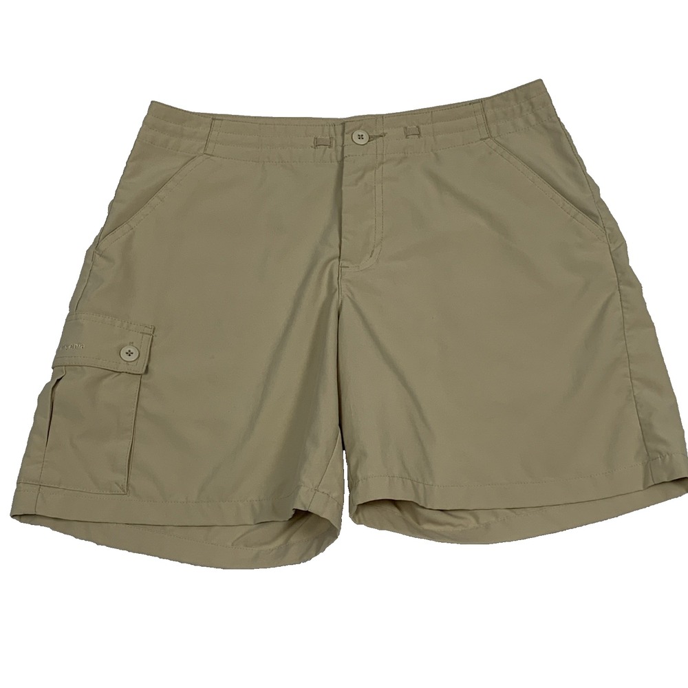 Patagonia Inter-Continental Shorts Women's 4 Beige Lightweight Hiking Cargo 6"